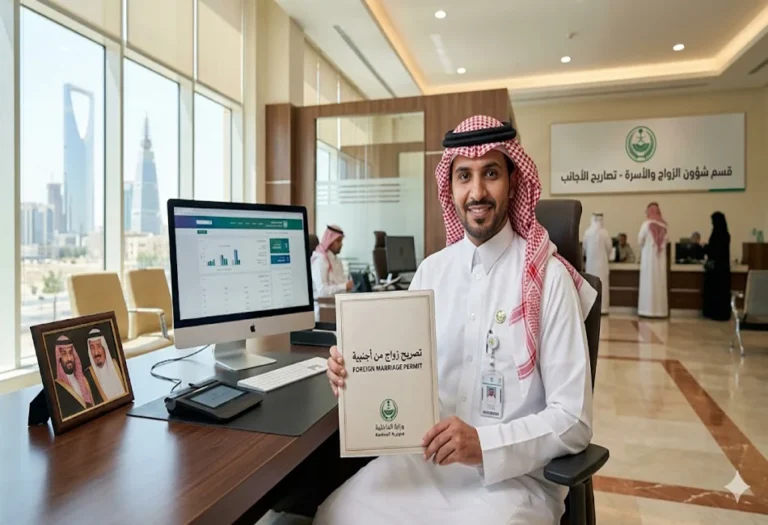 استخراج تصريح زواج سعودي من أجنبية
